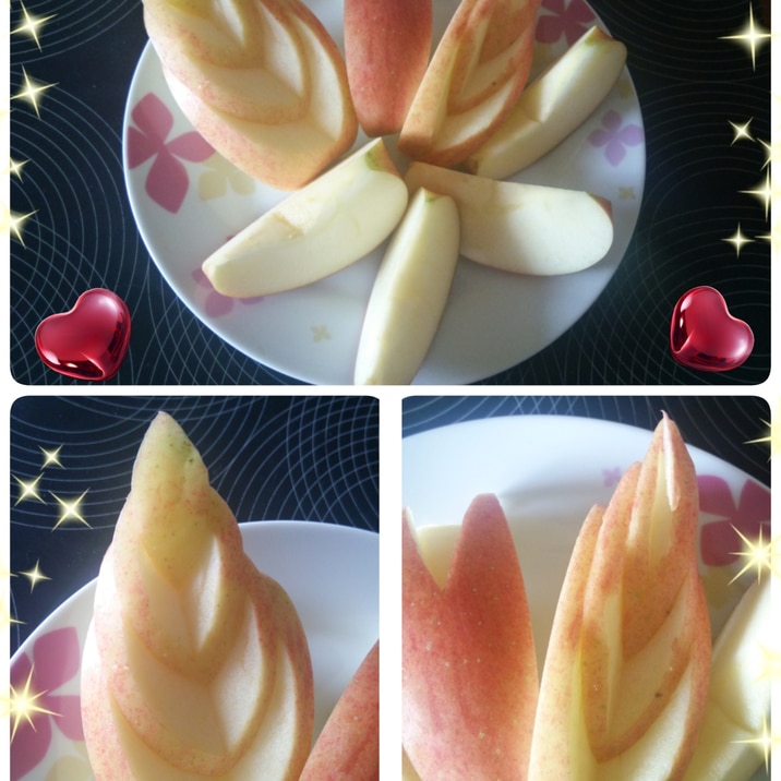 不器用な私にもできるリンゴの飾り切り レシピ 作り方 By Emi S Kitchen 楽天レシピ 不器用な私にもできるリンゴの飾り切り レシピ 作り方 By Emi S Kitchen 楽天レシピ